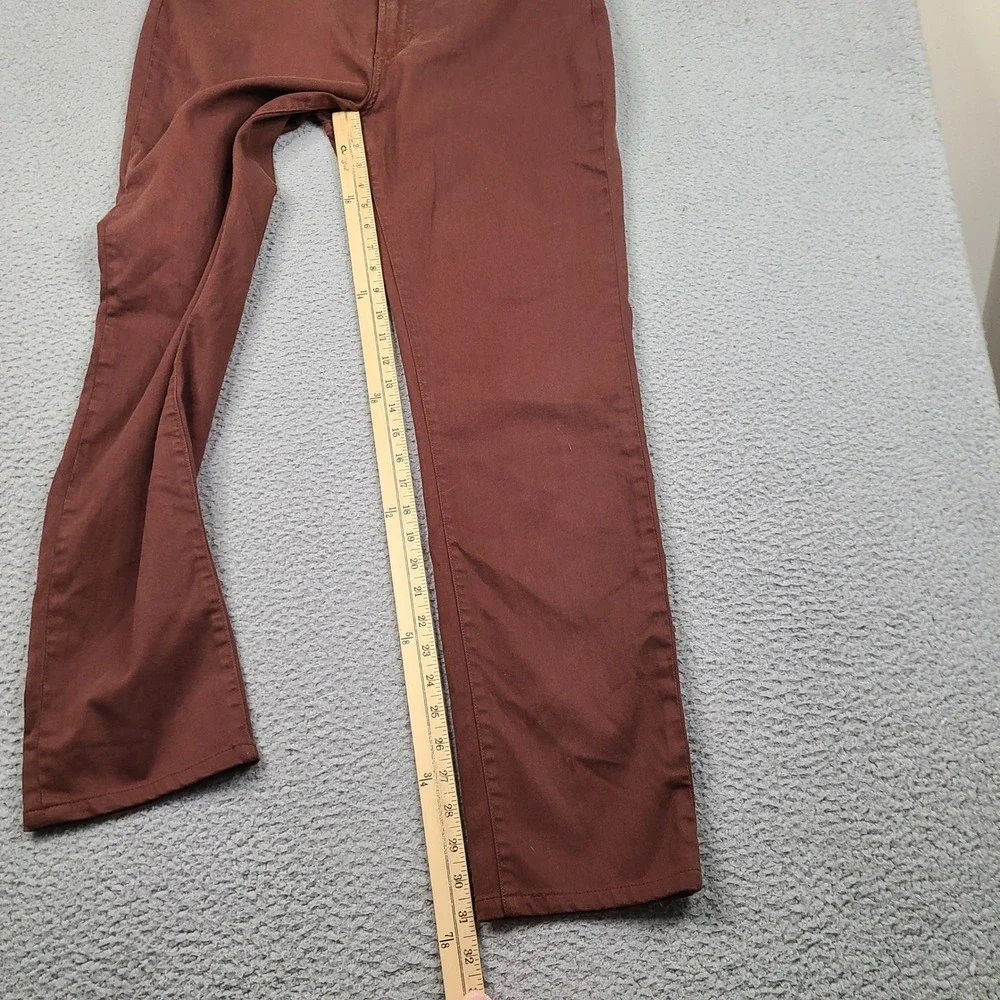 Monfrere Brando Bordeaux Jeans Mens 33x31 Red Slim Fit Japanese Denim USA Made